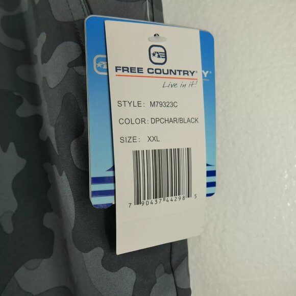 Free Country Hydro Flex 4-Way Stretch Swim Board Shorts Camouflage Men's SZ 42 - Picture 5 of 8